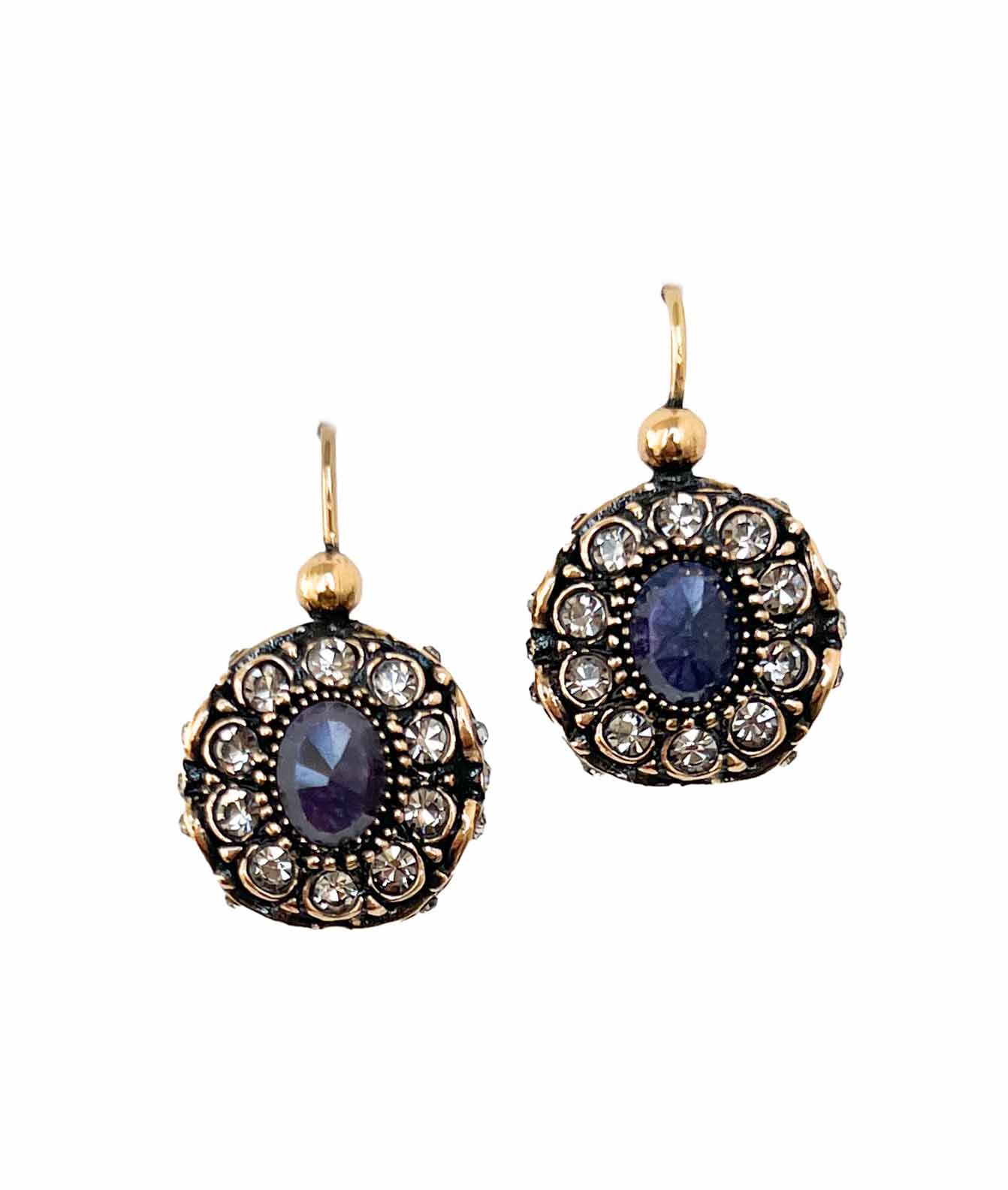 Maurizio Mori – Синие серьги с кристаллами